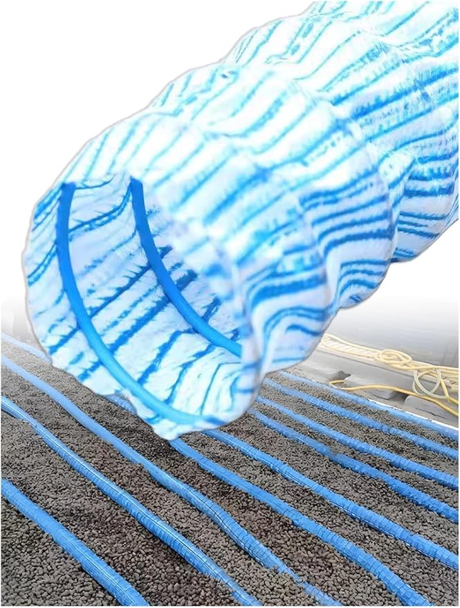 French Drain Pipe，Flexible Underground Drainage Tube, Soft Infiltration Pipe by Unknown