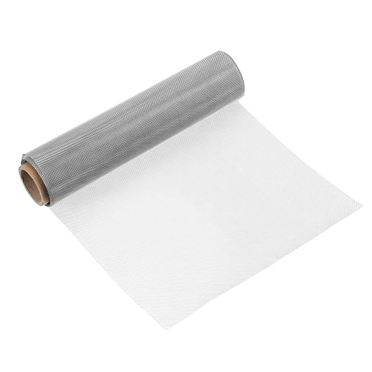 uxcell 30 Mesh 79" x 10" Woven Wire Mesh, 316 Stainless Steel Air Vent Filter by uxcell