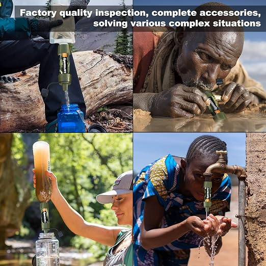 Straw Water Filter 5 Pack – Outdoor Camping & Hiking Survival Gear Kit - Image 6