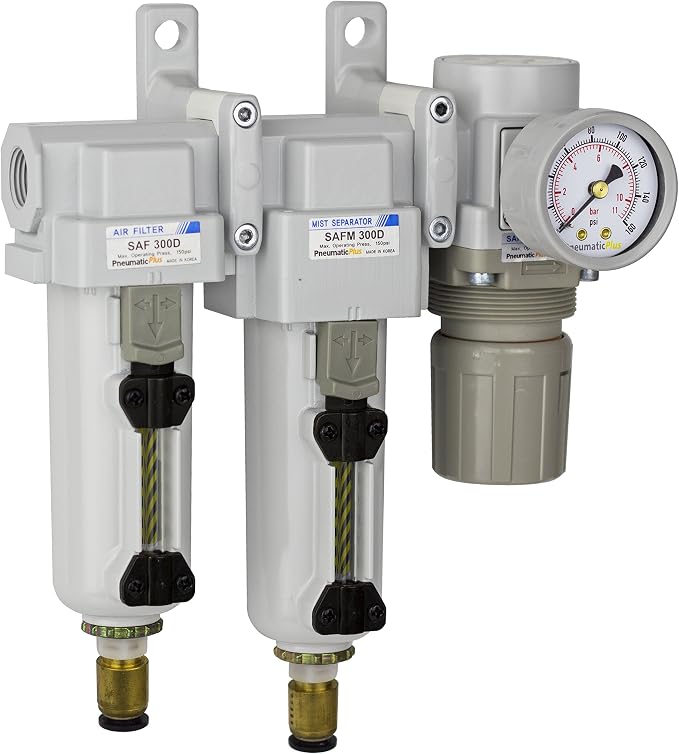 PneumaticPlus SAU330-N03DG-MEP Three Stage Compressed Air Drying System by PneumaticPlus