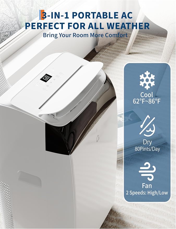 GarveeLife 12, 000 BTU Portable Air Conditioners - Image 4
