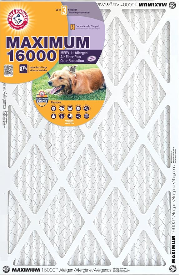Arm & Hammer Max Allergen & Odor Reduction 14x24x1 Air and Furnace Filter - Image 4