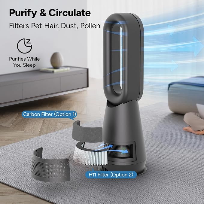 3-in-1 Bladeless Tower Fan - Image 3