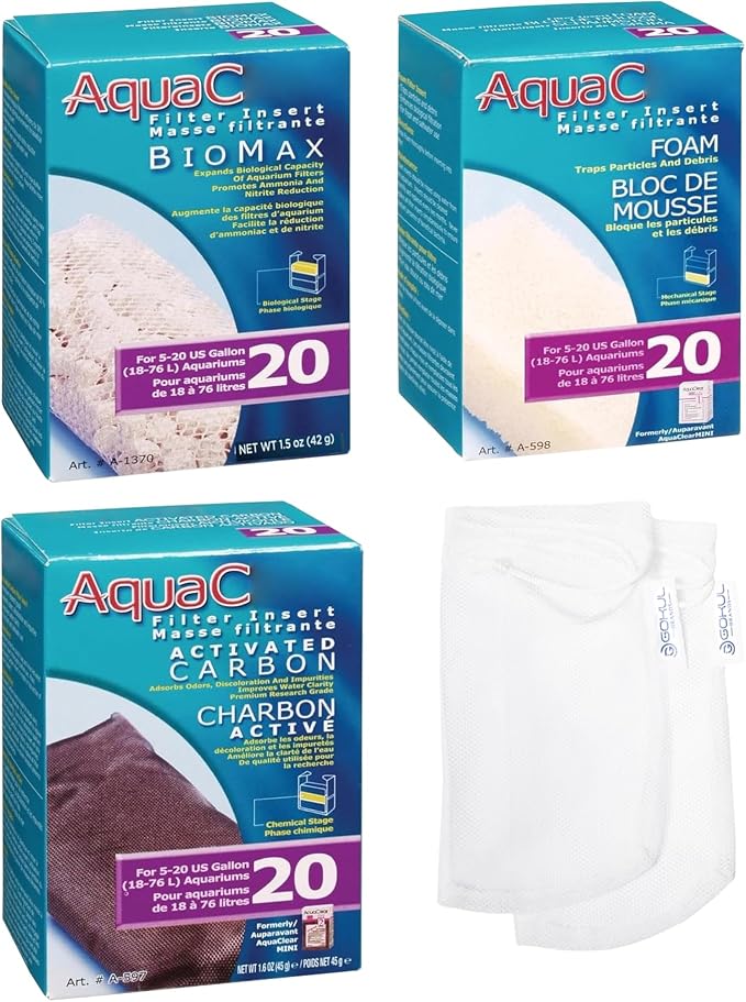 AquaClear 20 HOB Maintenance & Replacement Filter Media Kit, Including Gokul by Unknown