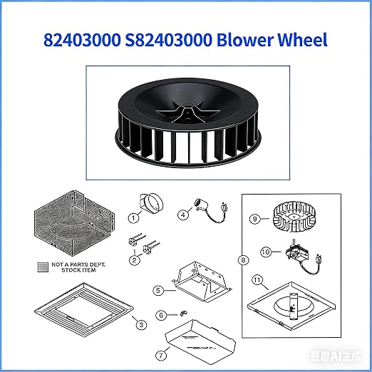 82403000 S82403000 Fan Blower Wheel Assembly – Fit - Image 4
