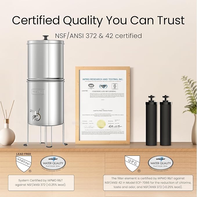 Waterdrop 1.5 Gallons Gravity-fed Water Filter System, NSF/ANSI 42&372 Standard - Image 2