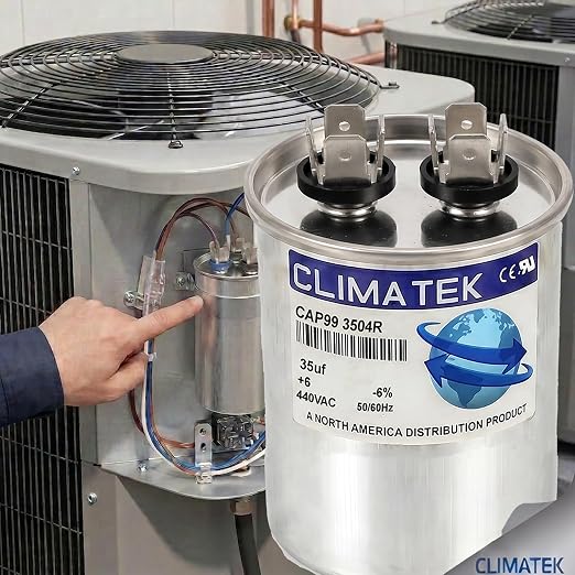 ClimaTek 35 MFD 370/440 Volt VAC Run Round Capacitor CAP99-3504R - Image 4