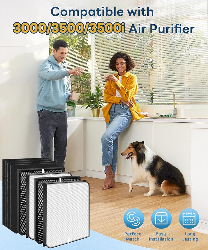 8 Pack AD3000 / AD3500 Replacement Filter Compatible - Image 2