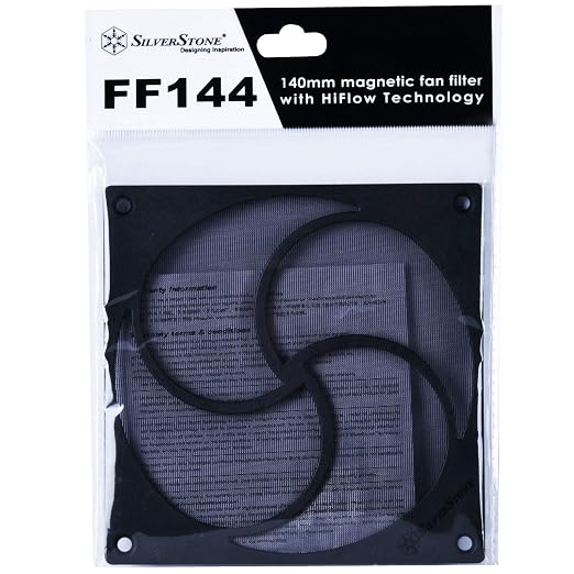 Silverstone Technology FF144 HiFlow Magnetic 140mm Fan Filter, SST-FF144B - Image 9