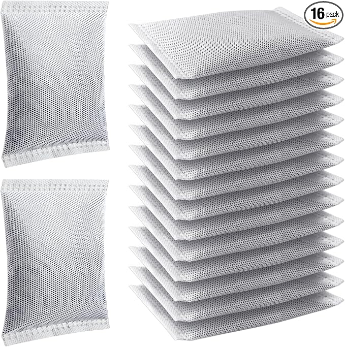 16 Pcs Activated Charcoal Odor Absorbing Filter Refills, Compatible by Unknown