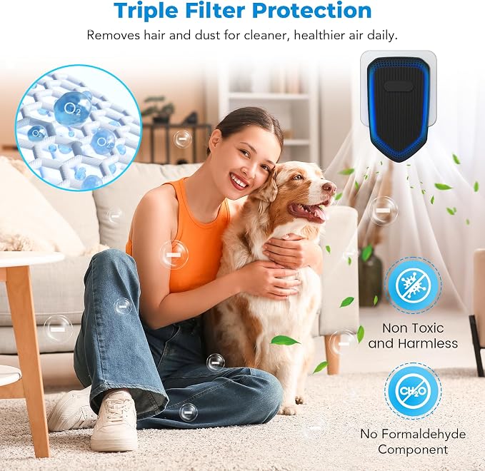 Air Ionizers Plug In Negative Ion Air Purifiers Quiet Air Freshener - Image 5