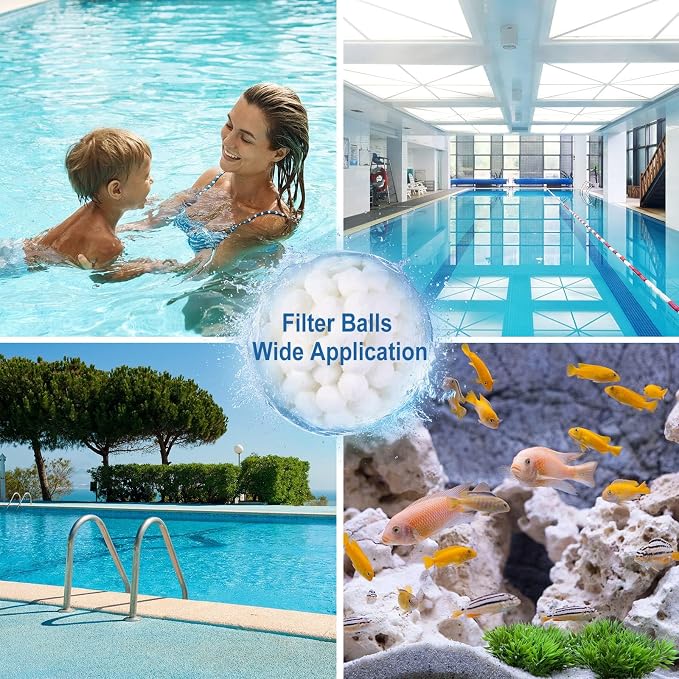 1.54 lbs Pool Filter Ball, for Swimming Pool Sand Filter, Lightweight Reusable - Image 4