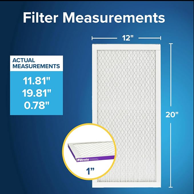 Filtrete 12x20x1 AC Furnace Air Filter, MERV 12, MPR 1500, CERTIFIED asthma & - Image 2