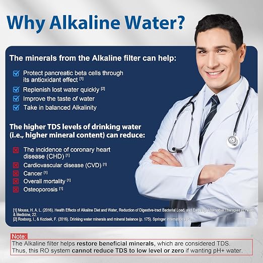 iSpring RCC1UP-AK, 100 GPD 7-Stage Reverse Osmosis Under Sink Water Filtration - Image 6