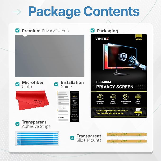 VINTEZ 22 Inch 16:9 Privacy Screen - Image 9