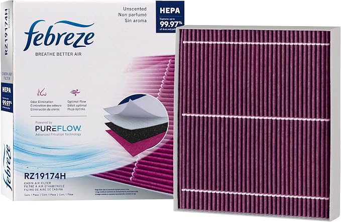 Febreze Odor Control HEPA Cabin Air Filter by PUREFLOW RZ19174H Fits 2020-2025 by Febreze
