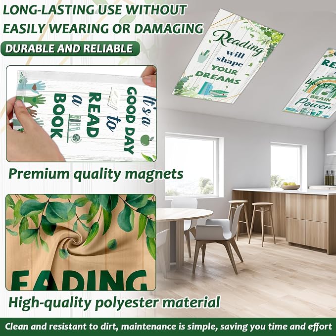 6 Pcs Eucalyptus Leaves Fluorescent Light Covers - Image 3