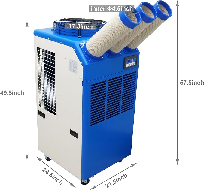 TECHTONGDA Industrial Spot Cooler Mobile Air Conditioner Outdoor Cooling - Image 5
