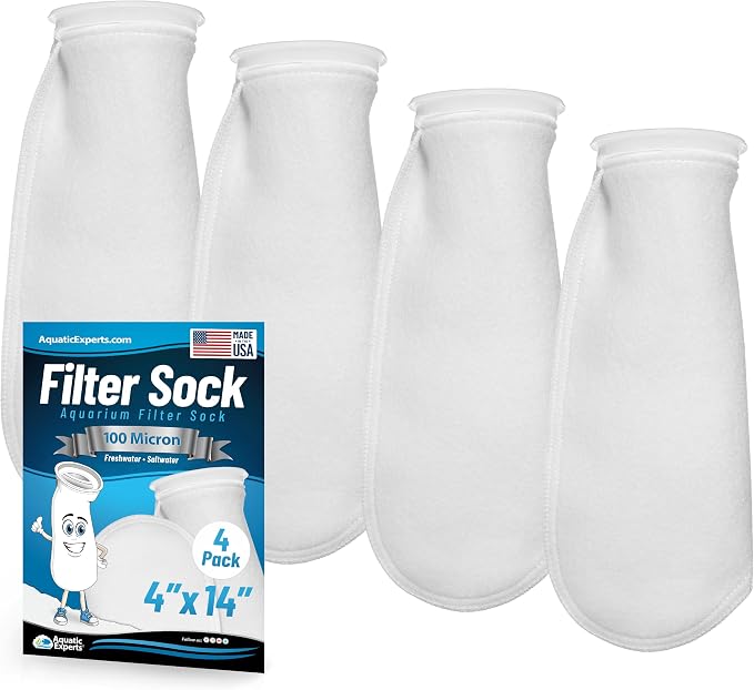 Aquatic Experts 4 inch Ring 100 Micron Felt Filter Sock by AquaticExperts