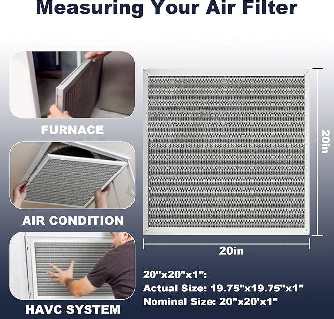 20x20x1 Reusable Air Filter, Electrostatic, Washable Lasts a Lifetime, Breathe - Image 5