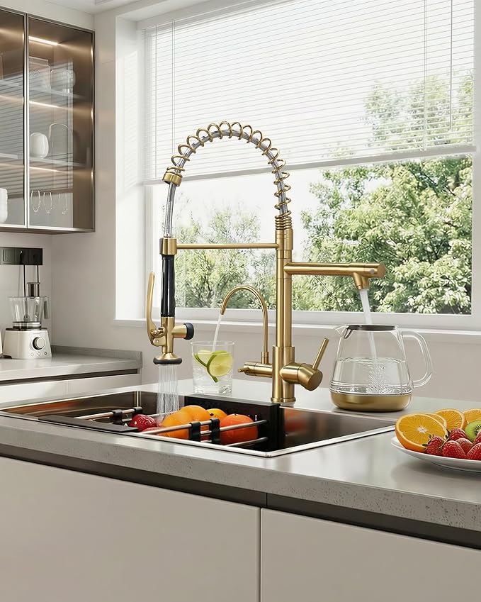Fapully Commercial 3 Way Kitchen Faucets - Image 4