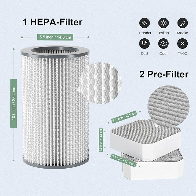 Air Filter Replacement Set Compatible - Image 7