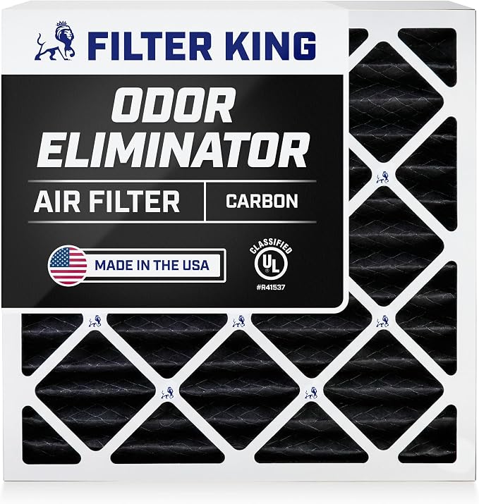 Filter King 8x30x1 Air Filter | 4-PACK | Carbon MERV 8 HVAC Pleated A/C Furnace by FilterKing