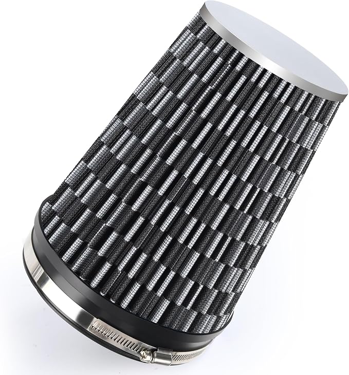 6" 152mm Cold Air Intake Filter Clamp-On Replacement High Flow Inlet Air Filter by DrivewithConfidence
