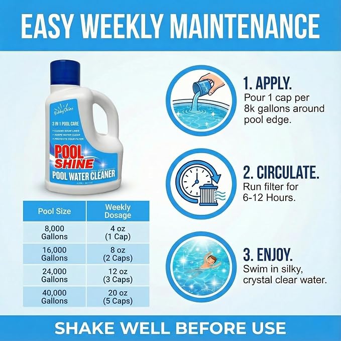 3-in-1 Pool Cleaner & Clarifier - Image 5