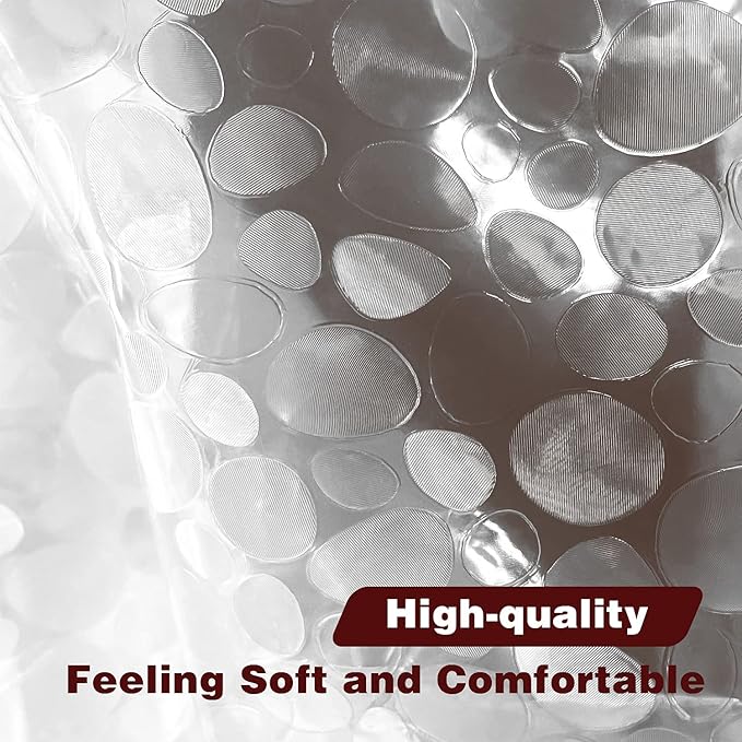 zokyer Clawfoot Tub Shower Curtain Wrap Around Claw Foot Surround Round Clear Liner 180x70 Inch Extra Wide Oval Translucent Transparent Bathroom Decor PEVA Vinyl Hook 31 Pack