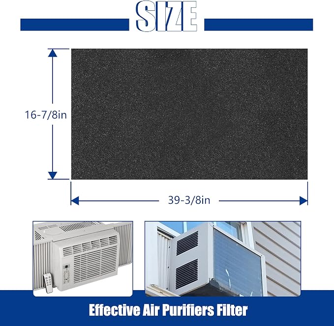 Cut to Fit Foam Pad Pre Filter, Air Purifiers Filter Replacement, Compatible - Image 2