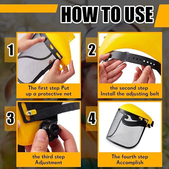 Amylove 4 Pcs Safety Face Shield - Image 4