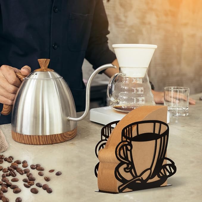 2 PCS Coffee Filter Holder, Coffee Paper Storage Coffee Filter Paper Container - Image 6