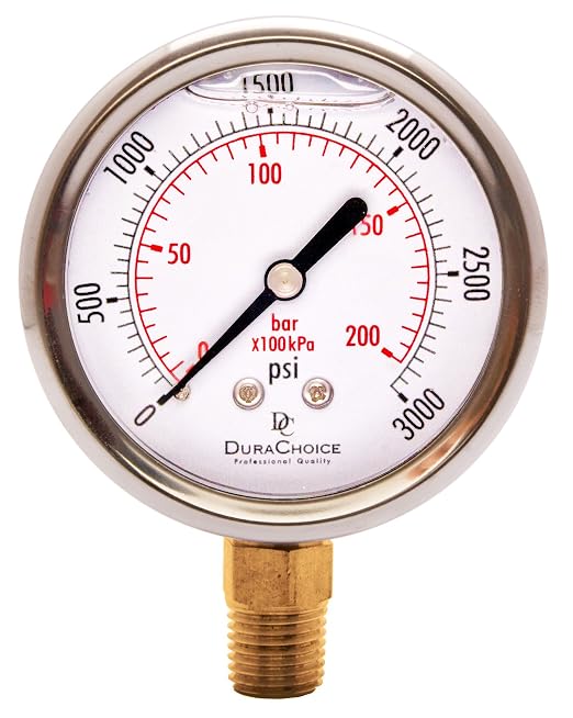 2-1/2" Oil Filled Pressure Gauge by DirectMaterial