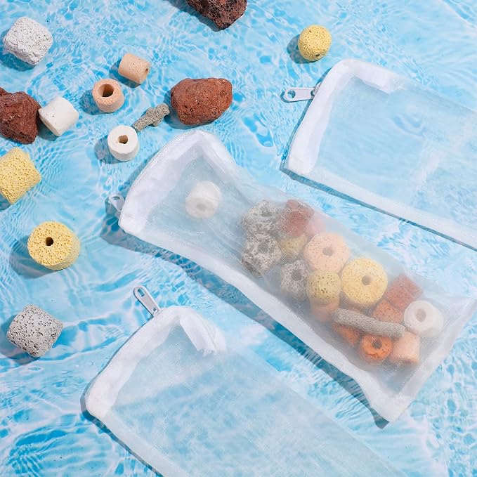 Geiserailie 15 Pieces Aquarium Filter Media Bags 150 Micrometer Fine Filter - Image 3