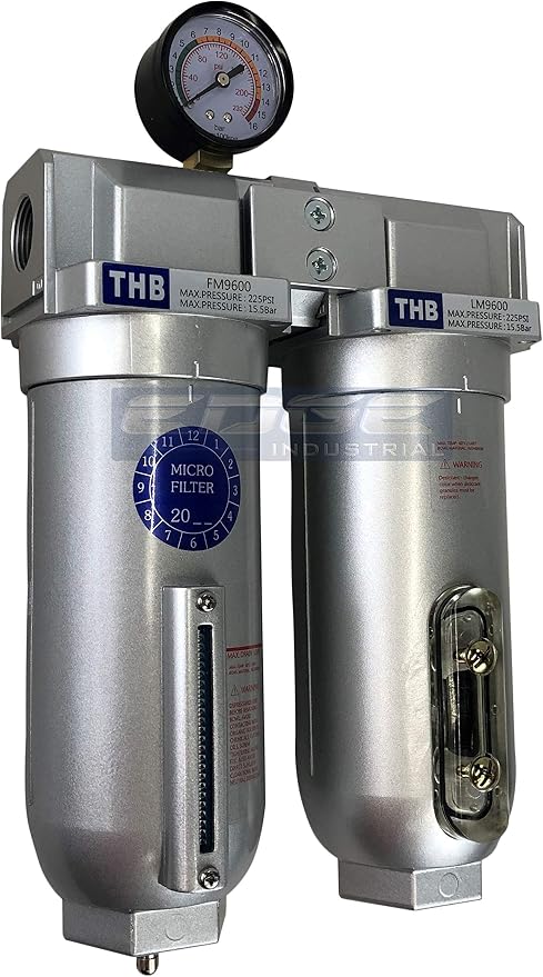 2 STAGE INDUSTRIAL GRADE IN-LINE COALESCING FILTER & DESICCANT AIR DRYER - Image 2