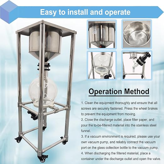 10L Vacuum Filtration System, Negative Pressure Suction Filter - Image 8