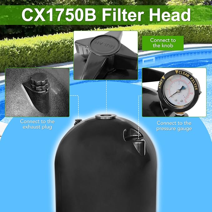 CX1750B Filter Head with Directional Vent Valve ECX1322A Compatible with - Image 2