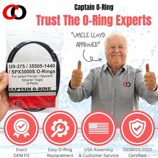 Captain O-Ring – Replacement U9-375/35505-1440 / SPX3000S / O-12 O-Rings - Image 6