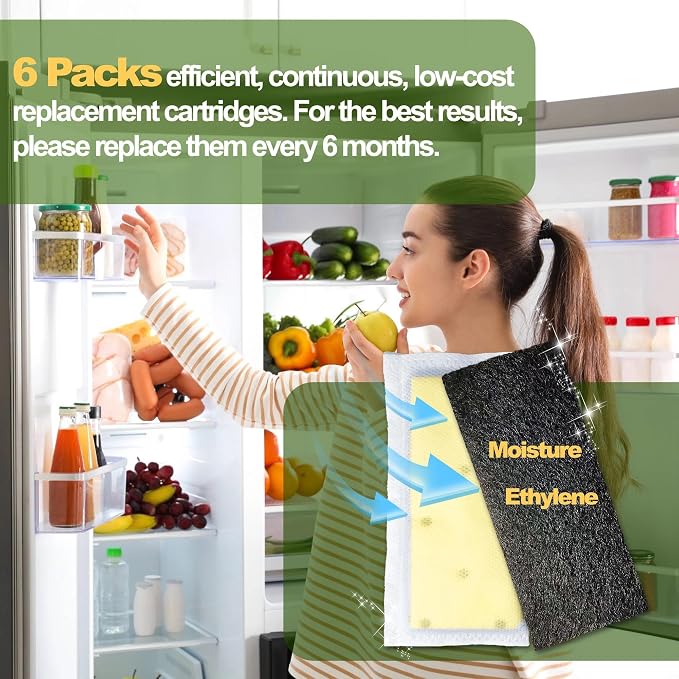 6 Pack Refrigerator Air Filter Replacements - Image 7