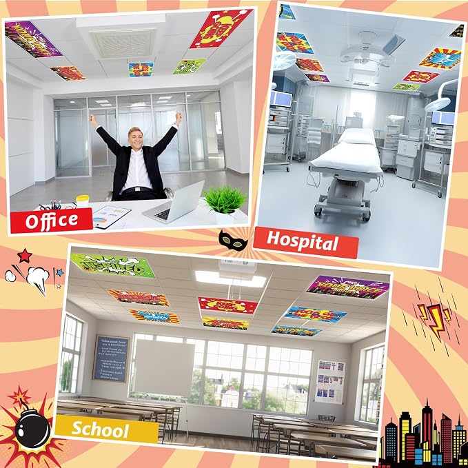 Wiooffen 8 Pcs Fluorescent Light Covers - Image 4
