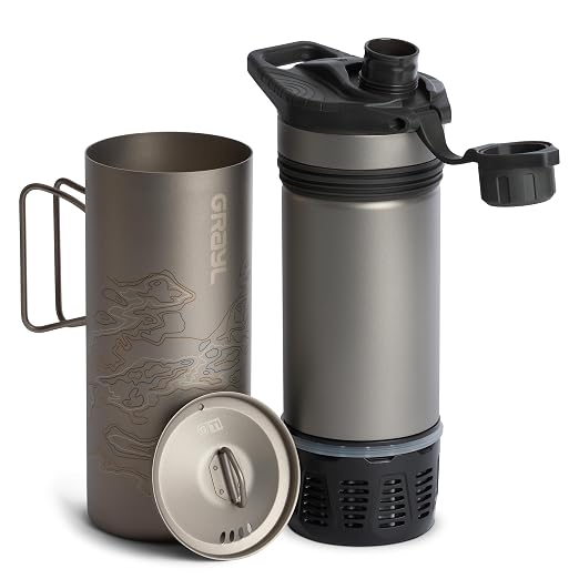 GRAYL GeoPress Titanium 24 oz Water Purifier Bottle - Image 2