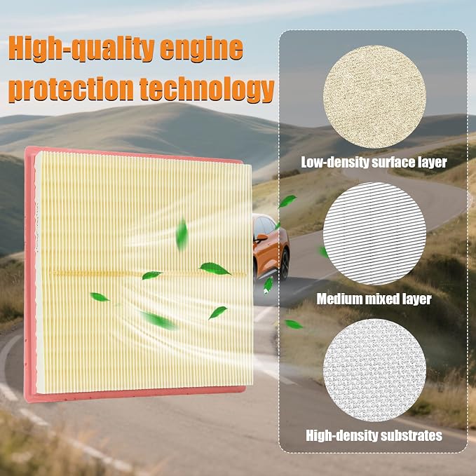 Engine Air Filter 16546-AA16A Compatible - Image 4