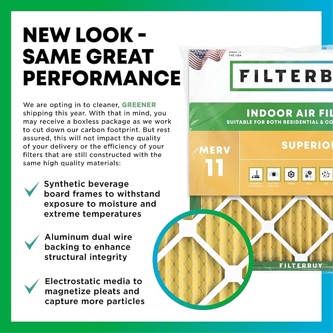 Filterbuy 15x30x1 Air Filter MERV 11 Superior Pet & Allergy Defense, - Image 3