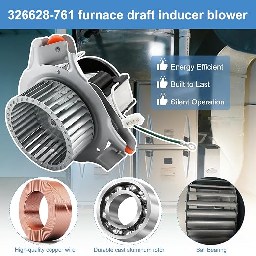 326628-761 Furnace Draft Inducer Motor, Compatible - Image 4