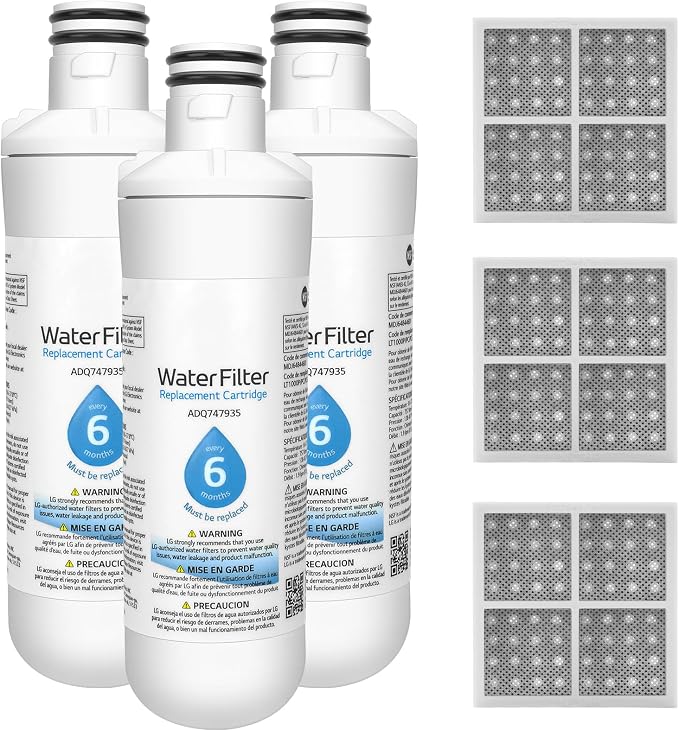 LT1000PC ADQ747935 Replacement for LG LT1000P/PC/PCS Refrigerator Water Filter by Guarm