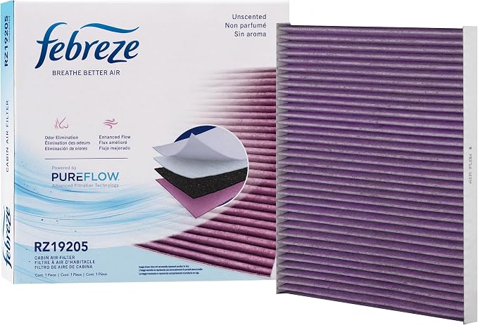 Febreze Odor Control Cabin Air Filter by PUREFLOW RZ19205 Fits 2013-2018 Nissan by Febreze
