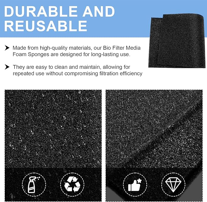 BF-2 Universal Filter Foam for UNI 12" x 24" x 3/8" - Image 4