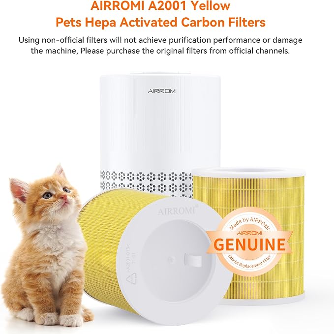 AIRROMI A2001 HEPA Air Purifier Replacement Filter: Original 3-in-1 Filter - Image 2