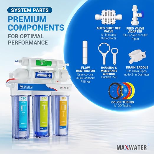 Max Water 5 Stage 100 GPD RO Standard Water Filtration System - Image 3